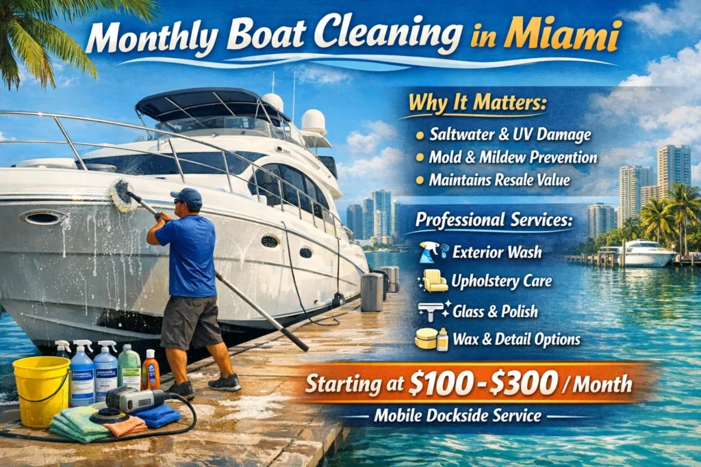 Monthly Boat Cleaning