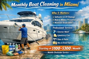 Monthly Boat Cleaning
