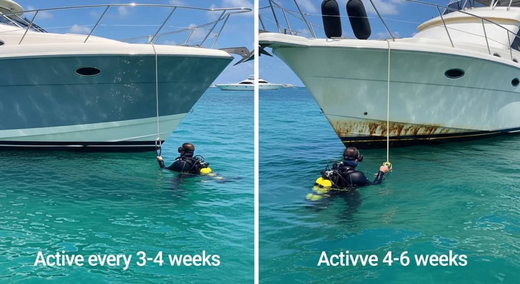 cleaning a boat hull in Miami